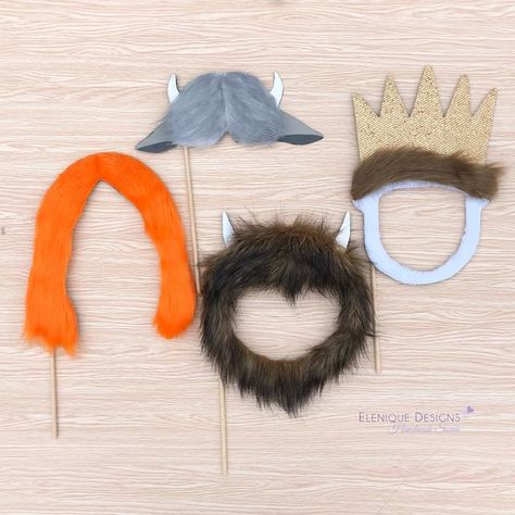 EleniqueDesigns - Etsy Wild Things Are Birthday Party, Party Monsters, Let The Wild Rumpus Start, Lincoln Birthday, Wild Rumpus, Wild One Birthday Party, Wedding Info, Booth Props, Monster Party