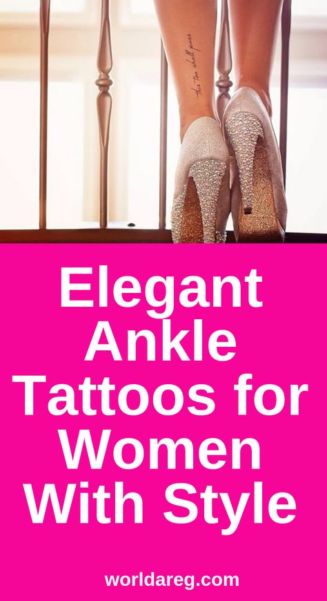 High Heel Tattoos For Women, Elegant Hand Tattoos For Women Classy, Elegant Ankle Tattoos For Women, Back Of The Ankle Tattoos For Women, Ladies Ankle Tattoos, Classy Tattoos For Women Elegant Ankle, Pretty Ankle Tattoos For Women, Outer Ankle Tattoos For Women, Small Ankle Tattoos For Women Meaningful