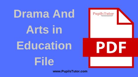 Drama Activities, Elements Of Drama, Drama Education, Bachelor Of Education, Importance Of Art, Front Page Design, Visual And Performing Arts, 2nd Year, Educational Projects