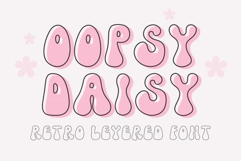 Download Oopsy Daisy font for iOS, Android, macOS, or Windows for free, or you can buy the full version with a commercial license here. Oopsy Daisy is a retro-layered display font. It is perfect for any October project that requires a dramatic touch! Oopsy Daisy Font Free Download License: Personal Use Font Type: Free Format: […] The post Oopsy Daisy Font appeared first on FreeFontDL. Daisy Outline, English Numbers, Hippie Font, T Shirt Fonts, Hippie Designs, Oopsy Daisy, Christmas Fonts, Cricut Fonts, Font Free