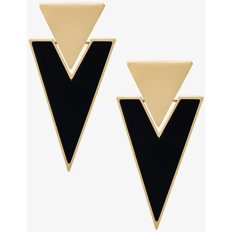 Saint Laurent Brass & Resin Triangle Earrings ($470) ❤ liked on Polyvore featuring jewelry, earrings, earring jewelry, yves saint laurent, triangle jewelry, triangular earrings and studded jewelry Resin Triangle, Saint Laurent Earrings, Saint Laurent Jewelry, 80s Jewelry, 1980s Jewelry, Triangle Jewelry, Earrings Triangle, Triangle Earrings Stud, Triangle Studs