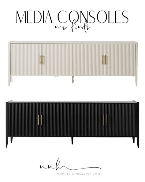 Shop Lewis Media Console and other curated products on LTK, the easiest way to shop everything from your favorite creators. Black Tv Console Living Room, Modern Tv Stand Living Rooms, Tv Console Decorating, Large Tv Console, Black Media Console, Black Tv Console, Tv Stand Decor Ideas, Modern Media Cabinets, Tv Console Cabinet