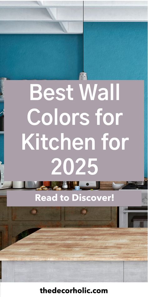 best wall colors for kitchen, best kitchen wall colors, best kitchen wall and cabinet colors, best kitchen wall colors 2025, best kitchen wall colors for white cabinets, best kitchen wall paint colors, best kitchen wall colors with cherry cabinets, best color for kitchen wall colors, best kitchen wall paint colors 2025, best wall colors for small kitchen, best accent wall colors kitchen, best kitchen wall paint colors with gray cabinets, kitchen wall colors, Kitchen Ideas Paint Colors Walls, Home Remodel Color Schemes, Kitchen And Living Room Paint Ideas, Rustic With Pop Of Color, Kitchen Set Color Ideas, Good Colors For Kitchen Walls, Paint Colors For Accent Walls, Bold Kitchen Colors For Walls, Small Kitchen Colour Combination Ideas