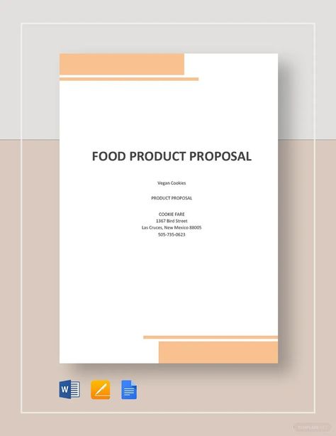 New Food Product Proposal Template Proposal Letter Sample, Product Proposal, Sales Proposal, Food Expo, Template Proposal, Event Proposal, Proposal Letter, Food Template, Business Proposal Template