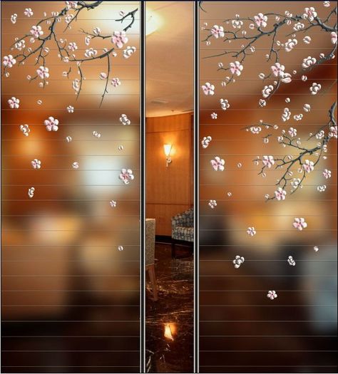 Glass Film Design, Glass Partition Designs, Glass Wall Design, Window Glass Design, Glass Etching Designs, Etched Glass Door, Frosted Glass Door, Doors Interior Modern, Door Glass Design