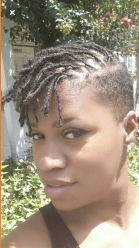 Starter Locs With Shaved Sides, Sister Locs With Shaved Sides, Pixie Locs, Grown Hairstyles, Microlocs With Shaved Sides, Grey Hair Locs, Locs With Shaved Sides, Loc Growth, Blond Pixie