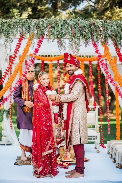 Indian American Weddings, Indian Ceremony, Interracial Wedding, Indian American, Indian Weddings, Hindu Wedding, Wedding Weekend, Traditional Indian, Traditional Wedding