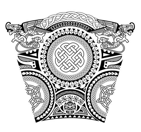 Viking Mandala, Valentine Tattoos, Viking Knotwork, Viking Warrior Tattoos, Armor Tattoo, Forearm Band Tattoos, Polynesian Tattoo Designs, Armband Tattoo Design, Celtic Tattoo