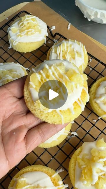 Joyce Marcellus on Instagram: "📌Share 🍍Pineapple Cloud Cake Starbucks Dupe 🍰  1 yellow sugar free cake mix  1 pineapple bubbly  1/3 cup pineapple juice from the shredded no sugar added  pineapple  2 tablespoon shredded pineapple  1 egg   🍍 bake at 350° for 14 to 16 minutes  Pineapple crème  1/2 cup blended cottage cheese  2 to 3 tablespoon pineapple juice or a couple of drops of pineapple flavoring  2 tablespoons brown sweetener  1/4 cup powdered sweetener  Glaze 1 tablespoon pineapple juice  1 to 2 tablespoons half and half  1/3 cup powdered sweetener  Dash vanilla   No sugar added shredded pineapple   #joycemarcellus #starbucks #pineapple #pineapplecloud #pastries #baking #cottagecheese #starbuckspastries" Pineapple Cloud Cake Starbucks, Pineapple Cloud Cake, Starbucks Pastries, Blended Cottage Cheese, Diy Pineapple, Cloud Cake, Sugar Free Cake, Egg Bake, Half And Half