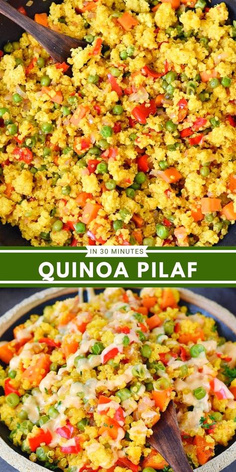 Vegetarian Protein Side Dish, Best Quinoa Side Dishes, Pot Luck Salad Recipes, Quinoa Side Dishes, Simple Quinoa Recipes Side Dishes, Warm Quinoa Recipes, Quinoa Main Dish Recipes, Healthy Quinoa Side Dish, Warm Quinoa Salad