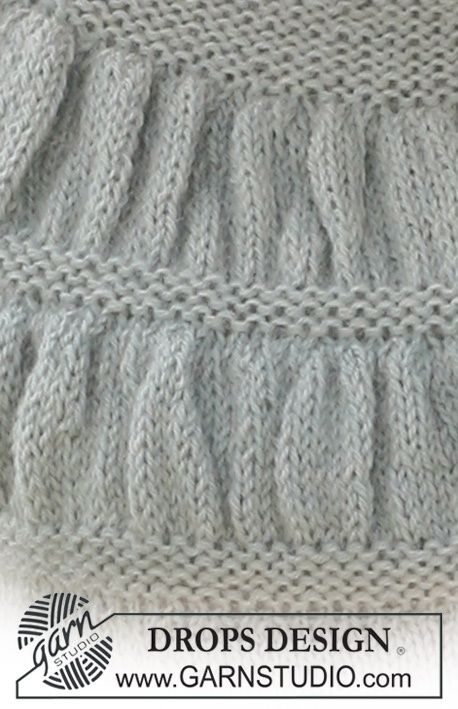 DROPS top in ”Alpaca” with shirred pattern on yoke. Size S - XXXL Magazine Drops, Crochet Knit Stitches, Knitting Tips, Free Knitting Patterns, Pattern Library, Knit Stitch Patterns, Crochet Stitches Patterns, Diy Knitting, Knit Stitch