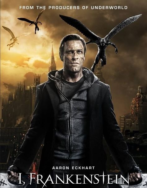 I Frankenstein (2014) Adam I Frankenstein, Aaron Eckhart, Bill Nighy, A A Ron, Fantasy Male, Dark Angel, Popular Wallpaper, Frankenstein, Jon Snow