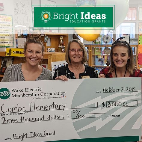 Bright Ideas Grant Program - Wake EMC Sba Grant Proof, Sba Grant Format, Certificate Of Grant, Dhhs Grant Program, Classroom Grants, Grants For Teachers, School Grants, Federal Government Grant, Money Counter