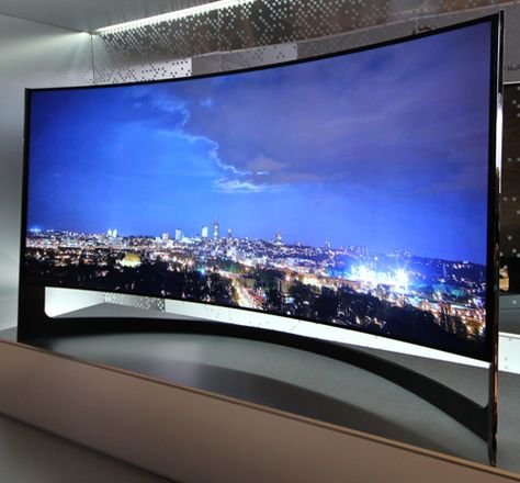 Huge Tv, Curved Tvs, Future Gadgets, Big Screen Tv, Big Tv, Samsung Tvs, Cinema Room, Futuristic Technology, Cool Tech