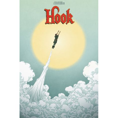 Hook Movie, Folded Book Art, Book Sculpture, Alternative Movie Posters, Movie Poster Art, Steven Spielberg, Robin Williams, Fantasy Movies, Clint Eastwood