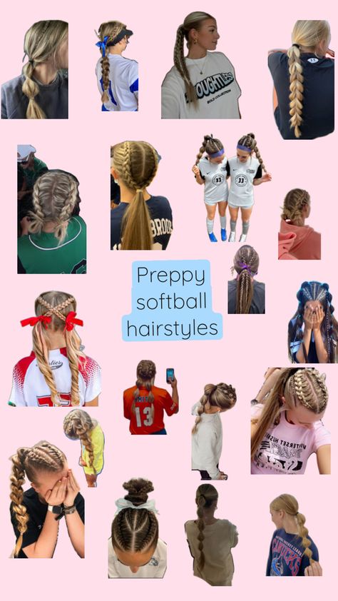 Cute Sporty Hairstyles, Softball Hairstyles, School Hair, Hairdo For Long Hair, Sporty Hairstyles, Hairstyles For School, Hair Hacks, Softball, Cute Hairstyles