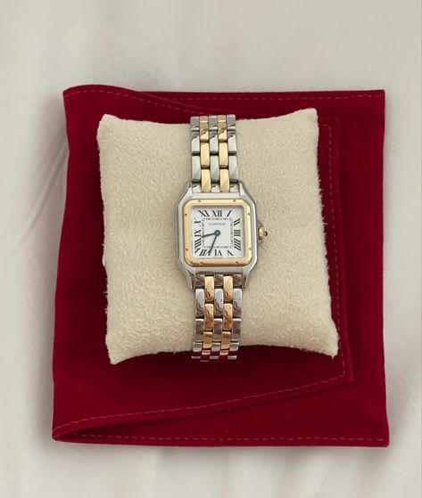 Cartier Rectangle Watch, Two Tone Cartier Panthere, Cartier Panthere Two Tone, Two Tone Cartier Watch, Cartier Two Tone Panther, Women’s Cartier Watch, Cartier Two Tone Watch, Cartier Panthere Watch Two Tone, Cartier Watches Women Panthere