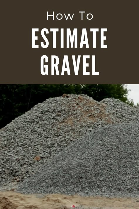 Calculate gravel and other landscape material in cubic yards or tons using a gravel calculator Concrete Calculator, Gravel Landscaping, Gravel Driveway, Gravel Patio, Driveway Landscaping, Pea Gravel, Landscape Materials, Landscaping Supplies, Landscape Plans