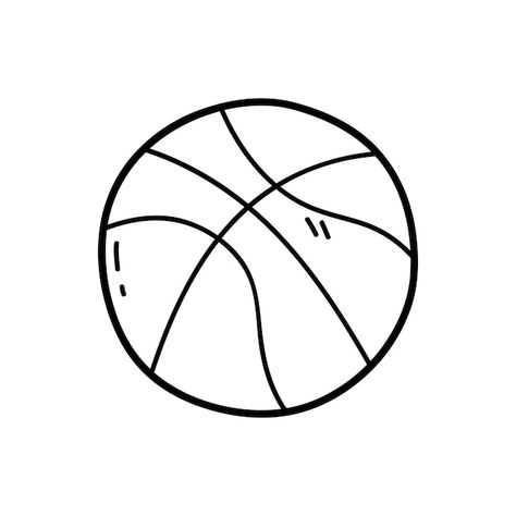 Coloring page with doodle basketball bal... | Premium Vector #Freepik #vector #baby #sport #cartoon #hand-drawn Doodle Basketball, Basketball Black And White, Basketball Doodle, Ball Sketch, Ball Cartoon, Basketball Drawings, Alphabet Writing Practice, Ball Drawing, Alphabet Writing