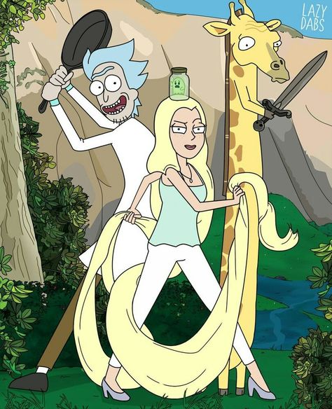 Rick And Diane, Diane Sanchez, Diana Sanchez, Rick And Morty Comic, Rick And Morty Tattoo, Rick And Morty Characters, Wubba Lubba Dub Dub, Rick Sanchez, Rick Y Morty