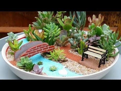 Get inspired to design your own backyard paradise! 🌺 Discover easy garden ideas that will make your outdoor space the envy of the neighborhood. Dive in and start planning today! #BackyardGoals #GardenInspiration #OutdoorDesign Miniature Garden Design, Diy Miniature Garden, Succulent Garden Outdoor, Kids Fairy Garden, Gardener Aesthetic, Beach Fairy Garden, Fairy Garden Pots, Indoor Fairy Gardens, Gardening Aesthetic