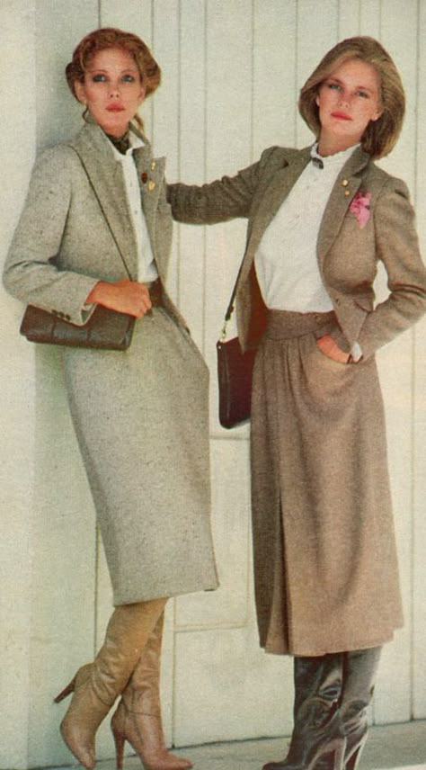 1978 Womens Fashion, 1970s Business Woman, 1978 Clothes, 1960s Workwear, 70s Business Casual, Secretary Aesthetic, 1978 Fashion, Fashion 1970s, 80s Women