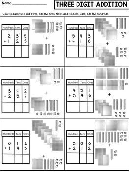 mathematics worksheets Triple Digit Addition, Classroom Data Wall, Three Digit Addition, Subtraction Without Regrouping, Addition Without Regrouping, Data Wall, Math Worksheets For Kids, Teaching Portfolio, Happy Tea