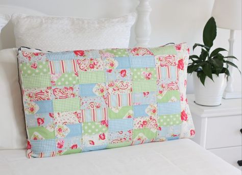 A Spoonful Of Sugar, Charm Squares, Elephant Pillow, Quilted Top, Sewing Tutorials Free, Patchwork Pillow, Bedroom Décor, Precut Fabric, Sewing Gifts