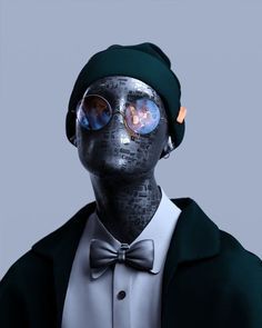 OVERstudy man 3d Portrait, Psy Art, Arte Cyberpunk, Cover Art Design, Nft Art, Cyberpunk Art, 3d Characters, Surreal Art, Galaxy Wallpaper