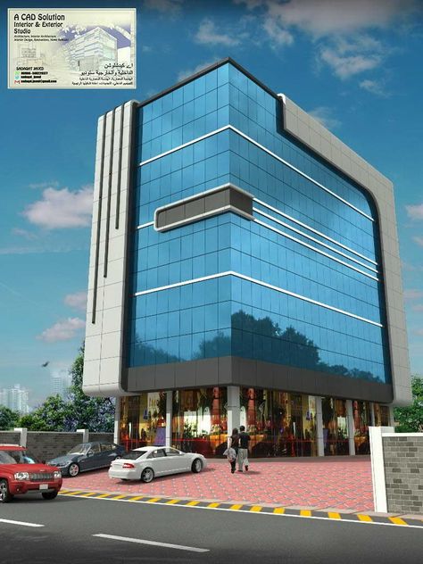 View the full picture gallery of ACP Cladding Exterior Designs Acp Cladding, Commercial Building Plans, Building Cladding, Cladding Exterior, 3 Storey House Design, Commercial Design Exterior, Cladding Design, Renovation Architecture, Facade Architecture Design