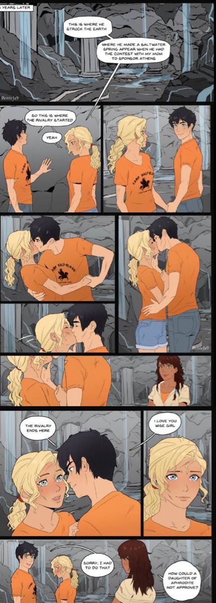 Percabeth Kiss, Percabeth Fan Art, Solangelo Fanart, Percy Jackson Drawings, Percy Jackson Annabeth Chase, Percy Jackson Comics, Percy Jackson Ships, Percy Jackson Head Canon, Percy And Annabeth