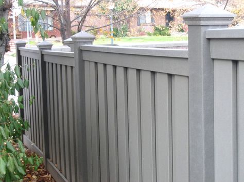 nice colour Gray Fence, Cheap Privacy Fence, Grey Fences, Diy Privacy Fence, Fence Plants, Glass Fence, Concrete Fence, Brick Fence, Pallet Fence