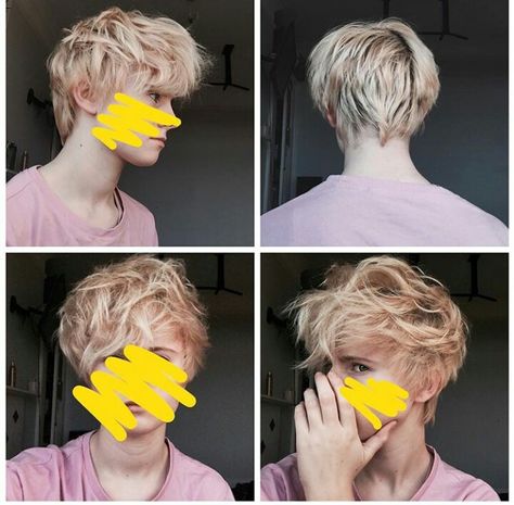 Trans Haircut Ftm, Transboy Hair, Ftm Haircut, Ftm Haircuts, Androgynous Haircut, Androgynous Hair, Tomboy Hairstyles, Girls Short Haircuts, Long To Short Hair