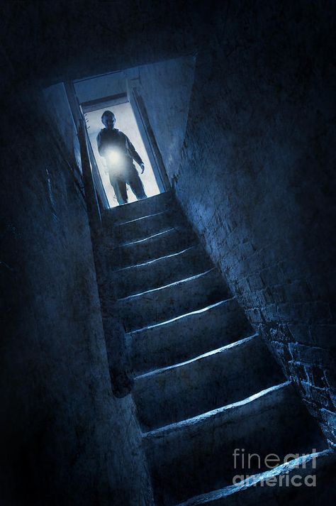 Creepy Basement Stairs, Creepy Stairwell, Scary Staircase, Creepy Staircase, Creepy Stairs, Scary Lighting, Creepy Basement, Going Down The Stairs, Dark Staircase