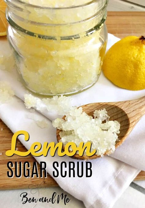 Whether you are just getting started with essential oils or are a seasoned veteran, I think after trying sugar scrubs you'll agree with me that this is one of the simplest DIY recipes ever. I love making them with all different scents, but one of my favorites is this DIY lemon sugar scrub. #essentialoils #aromatherapy #lemonessentialoil #DIYsugarscrub #lemonsugarscrub Homemade Salt Scrubs Recipes, Body Salt Scrub, Lemon Body Scrub, Blueberry Wine, Lemon Sugar Scrub, Salt Scrubs, Green Tea Lemon, Body Scrub Recipe, Sugar Scrub Homemade