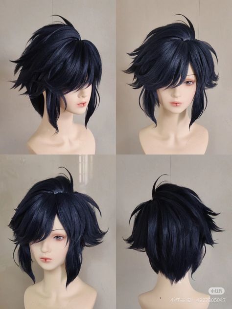 Hairstyles For Ocs, Bird Hairstyles, Hairstyles For Drawing, Unique Anime Hairstyles, Hair Art Styles, Hairstyles For Long Black Hair, Character Hair Ideas, Venti Haircut, Short Hair Ideas Styling