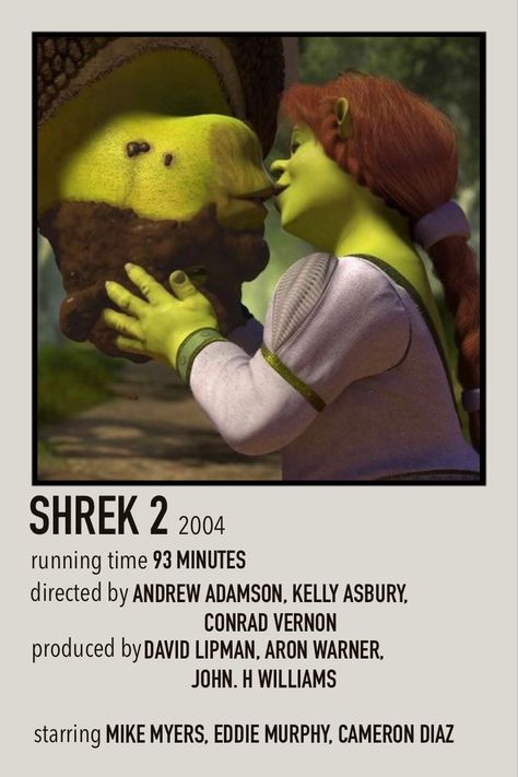 Shrek 2 Poster, Movie Poster Polaroid, Shrek 2001, Poster Polaroid, Polaroid Movie Poster, Movie Collage, Classic Films Posters, Movie To Watch List, Polaroid Poster