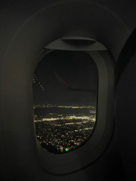 Plane Window Aesthetic Night, Rainy Window Aesthetic Night, Plane Window View Night, View From Plane Window, Plane Window Aesthetic, Window View Night, View From Plane, Cathay Pacific Airlines, Window At Night