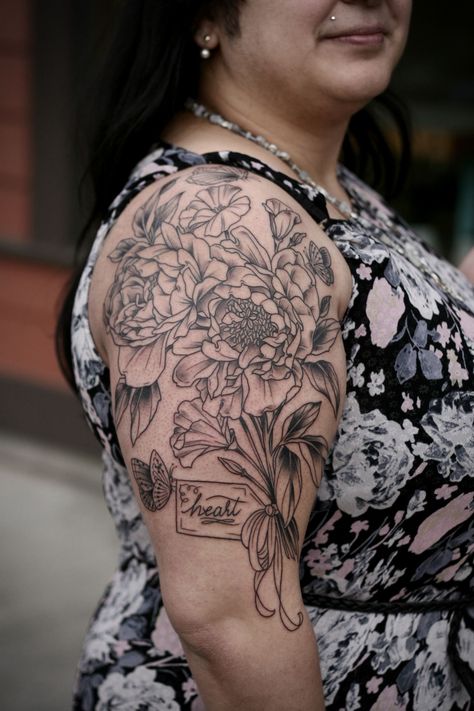 kirsten makes tattoos Plus Size Tattoos, Voodoo Tattoo, Girl Arm Tattoos, Upper Arm Tattoos, Tattoos For Black Skin, Make Tattoo, Red Tattoos, Large Tattoos, Arm Tattoos For Women