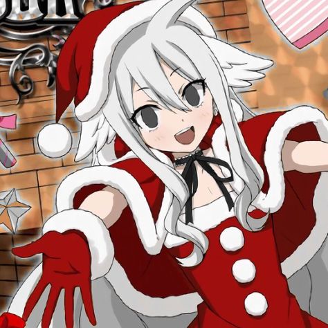 Fairy Tail Christmas Icons, Christmas Pfp Aesthetic Anime, Christmas Girl Pfp, Christmas Pfp Girl, Christmas Pfps Anime, Christmas Anime Pfp Aesthetic, Anime Pfp Christmas, Christmas Icons Anime, Fairy Tail Christmas