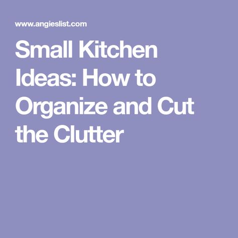 Small Kitchen Ideas: How to Organize and Cut the Clutter Organize Small Kitchen, Organize A Small Kitchen, Small Kitchen Counter, Small Kitchen Organization, Small Kitchen Ideas, Ways To Organize, How To Organize, Kitchen Counter, Kitchen Countertops