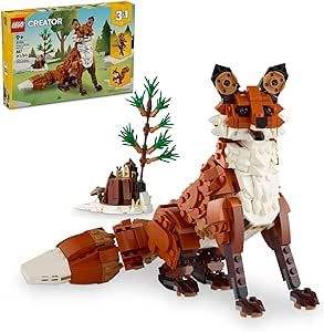 LEGO Creator 3 in 1 Forest Animals: Red Fox Toy, Transforms to Owl Toy Figure or to Squirrel Toy, Woodland Figures Set, Play and Display Gift Idea for Boys and Girls Ages 9 Years Old and Up, 31154 Acorn Gifts, Red Owl, Building Toys For Kids, Lego Animals, Fox Toys, Lego Creator, Kids Adventure, Building For Kids, Lego Building