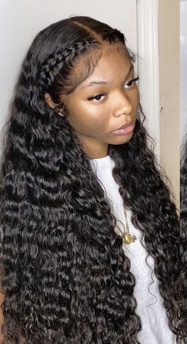 Hairstyles For 16 Birthday, Jamaican Hairstyles, Baddie Braids, Curly Hair Sew In, Wig Installs, Braids Ponytail, Lace Fronts, Frontal Wig Hairstyles, Birthday Hairstyles