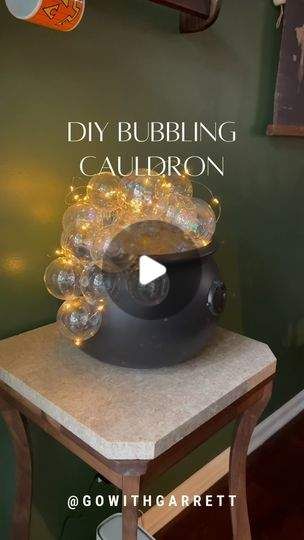 Around The Door Halloween Decor, Halloween Crafts Cauldron, Diy Witches Couldren, Diy Light Up Witches Cauldron, Skeleton Cauldron Bath, Diy Bubbling Caldron, Halloween Cauldron With Bubbles, Diy Halloween Decorations Cauldron, Diy Witches Cauldron With Bubbles And Lights