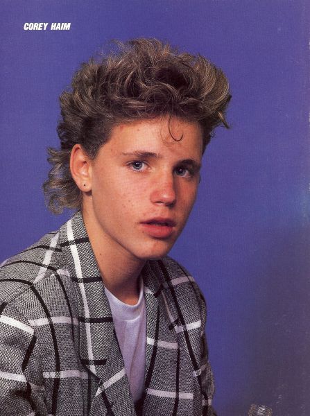 Corey Haim Mullet Hairstyle Mens 80s, 80s Mens Hair, 80s Hairstyles Men, 80s Mullet, 80s Haircuts, 80’s Hair, 90s Hairstyles Men, 90s Haircuts, Corey Haim