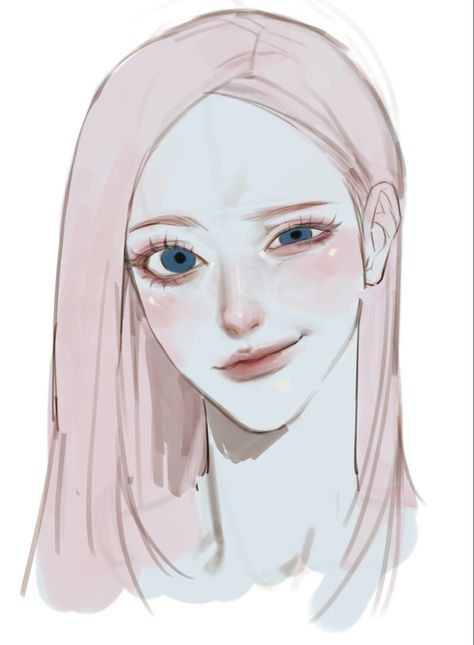 Girl Face Drawing, Arte Peculiar, Characters Inspiration Drawing, Ethereal Art, Art Challenge, Art Inspiration Drawing, Drawing Poses, 그림 그리기, Art Reference Poses