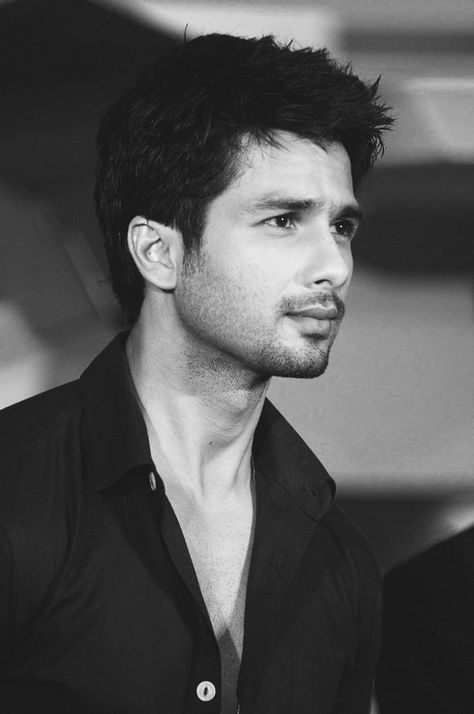 Shahid Kapoor Shahid Kapoor, A Man, Desi, Short Hair, Black And White, Wall, Hair, White, Black