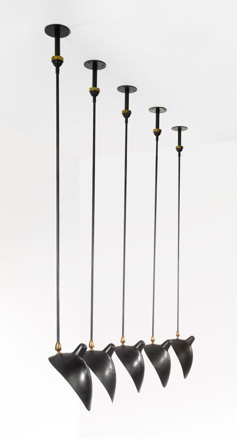 Serge Mouille Brass Ceiling Light, Art Exhibitions, Lighting Trends, Luz Natural, Industrial Lighting, Lighting Inspiration, Lamps Ceiling, Bright Side, Floor Lights