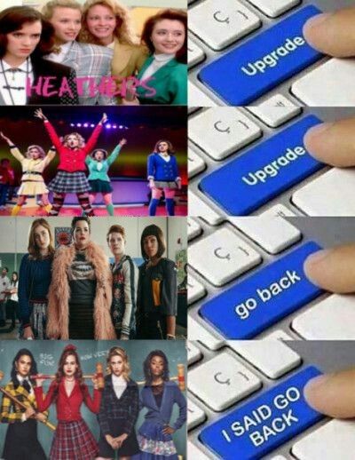 Theater Kid Memes, Heathers Fan Art, Heathers Musical, Theatre Jokes, Heathers Movie, Musicals Funny, Veronica Sawyer, Hiro Big Hero 6, Riverdale Memes