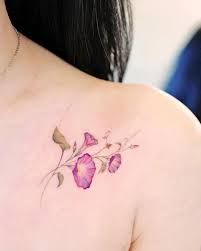 Pretty Morning, Morning Glory Tattoo, Glory Tattoo, First Time Tattoos, Sakura Tattoo, Flower Language, Finger Tats, Remembrance Tattoos, Single Line Tattoo